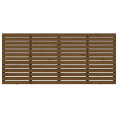 vidaXL Wall Headboard Honey Brown 186x3x91.5 cm Solid Wood Pine