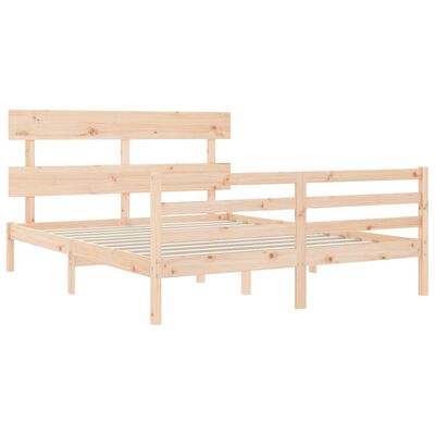 vidaXL Bed Frame without Mattress 160x200 cm Solid Wood