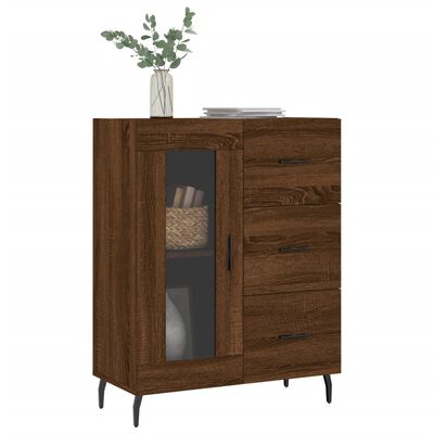 vidaXL Sideboard Brown Oak 69.5x34x90 cm Engineered Wood