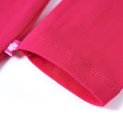 Kids' T-shirt with Long Sleeves Bright Pink 140