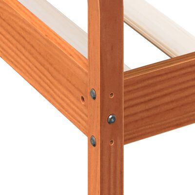 vidaXL Day Bed without Mattress Wax Brown 80x200 cm Solid Wood Pine