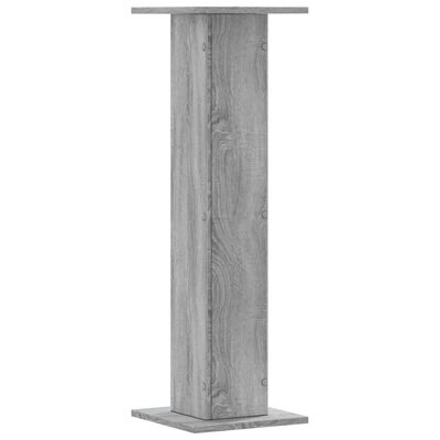 vidaXL Speaker Stands 2 pcs Grey Sonoma 30x30x95 cm Engineered Wood