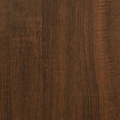 vidaXL TV Cabinet Brown Oak 201x35x45 cm Engineered Wood&Iron