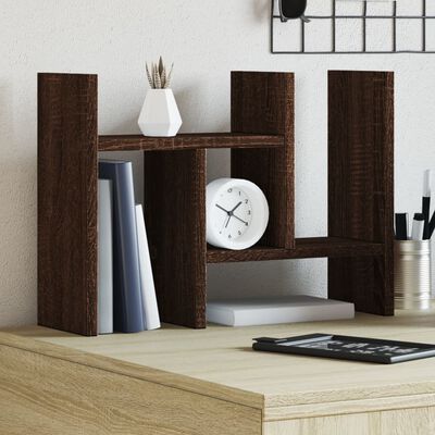 vidaXL Desk Organiser Brown Oak 34.5x15.5x35.5 cm Engineered wood