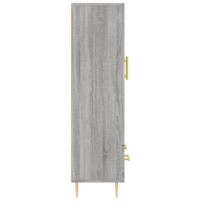 vidaXL Highboard Grey Sonoma 69.5x31x115 cm Engineered Wood