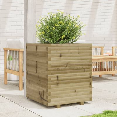 vidaXL Garden Planter 60x60x72 cm Impregnated Wood Pine