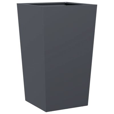 vidaXL Garden Planter Anthracite 45x45x75 cm Steel