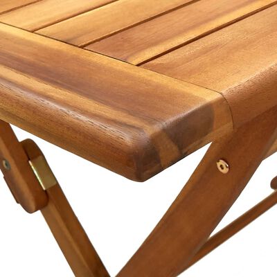 vidaXL Folding Garden Table 120x70x75 cm Solid Acacia Wood