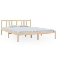 vidaXL Bed Frame without Mattress Solid Wood 150x200 cm King Size