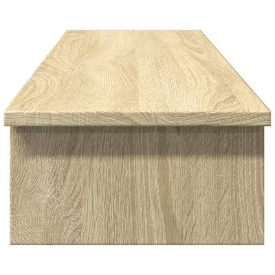 vidaXL Monitor Stand Sonoma Oak 100x27x15 cm Engineered Wood