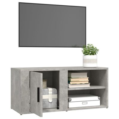 vidaXL TV Cabinets 2 pcs Concrete Grey 80x31.5x36 cm Engineered Wood