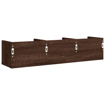 vidaXL Wall Cabinets 2 pcs Brown Oak 75x18x16.5 cm Engineered Wood