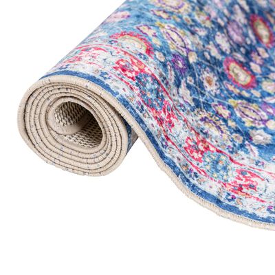 vidaXL Rug Washable Multicolour 80x150 cm Anti Slip