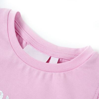 Kids' T-shirt with Ruffle Sleeves Lila 104