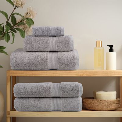 vidaXL Premium Bath Towels SOLUND 10pcs Grey 100x150cm 600gsm