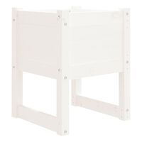 vidaXL Planter White 40x40x52.5 cm Solid Wood Pine