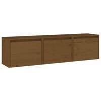 vidaXL TV Cabinets 3 pcs Honey Brown Solid Wood Pine