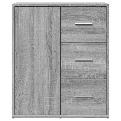 vidaXL Sideboards 2 pcs Grey Sonoma 60x31x70 cm Engineered Wood