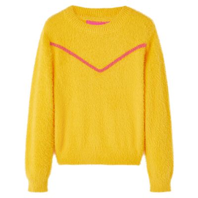 Kids' Sweater Knitted Dark Ochre 104