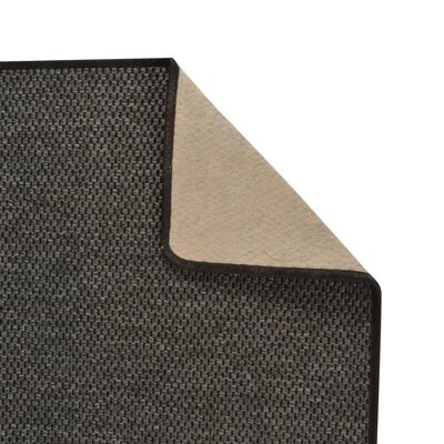 vidaXL Carpet Runner Sisal Look Anthracite 80x150 cm