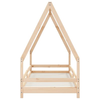 vidaXL Kids Bed Frame 90x200 cm Solid Wood Pine