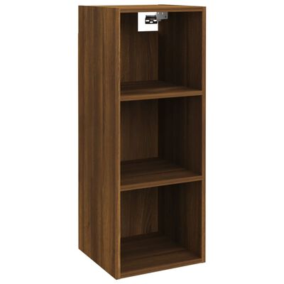 vidaXL Wall Cabinet Brown Oak 32.5x34.5x90 cm Engineered Wood