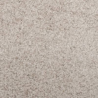 vidaXL Shaggy Rug PAMPLONA High Pile Modern Beige 80x200 cm