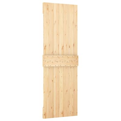 vidaXL Sliding Door with Hardware Set 70x210 cm Solid Wood Pine