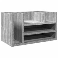 vidaXL Desk Organiser Grey Sonoma 44.5x24x25 cm Engineered wood