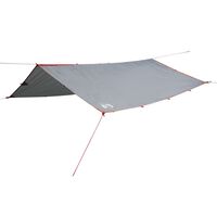 vidaXL Camping Tarp Grey and Orange 500x294 cm Waterproof