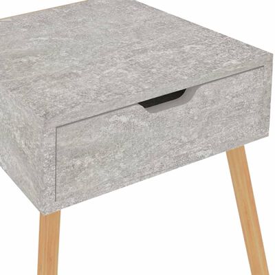 vidaXL Bedside Cabinets 2 pcs Concrete Grey 40x40x56 cm Engineered Wood