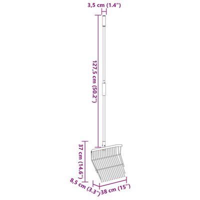 vidaXL Pitchfork with 14 Tines Black Steel