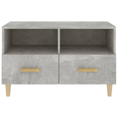 vidaXL TV Cabinet Concrete Grey 80x36x50 cm Engineered Wood