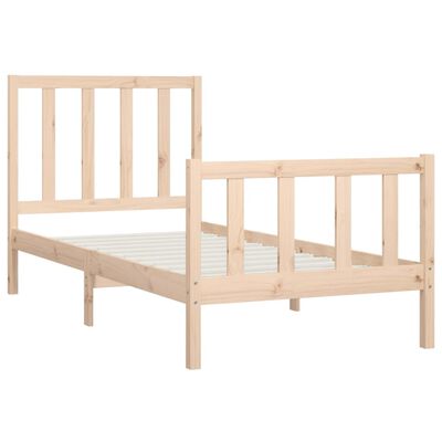 vidaXL Bed Frame without Mattress 90x200 cm Solid Wood