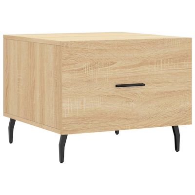 vidaXL Coffee Table Sonoma Oak 50x50x40 cm Engineered Wood