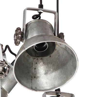 vidaXL Hanging Lamp 25 W Vintage Silver 30x30x100 cm E27