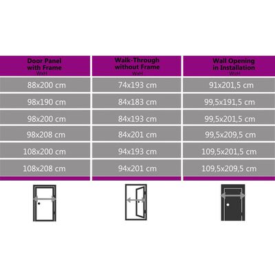 vidaXL Front Door Anthracite 88x200 cm PVC