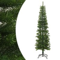 vidaXL Artificial Slim Christmas Tree with Stand 180 cm PE