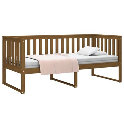 vidaXL Day Bed without Mattress Honey Brown 90x190 cm Single Solid Wood Pine