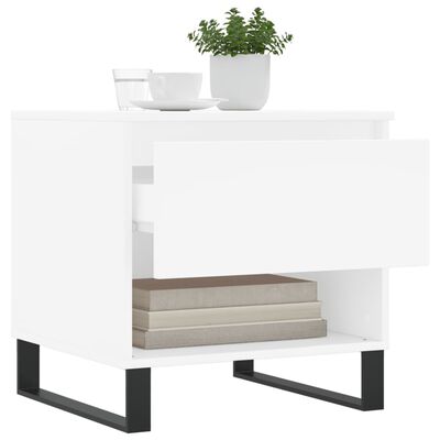 vidaXL Coffee Tables 2 pcs White 50x46x50 cm Engineered Wood