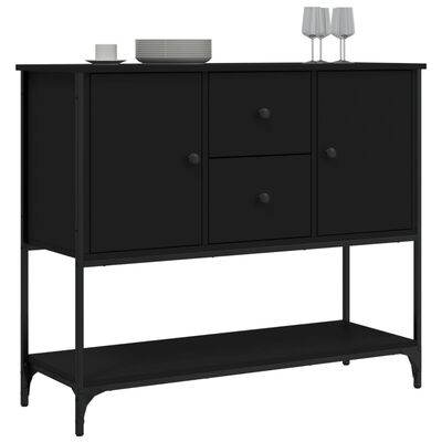 vidaXL Sideboard Black 100x36x85 cm Engineered Wood