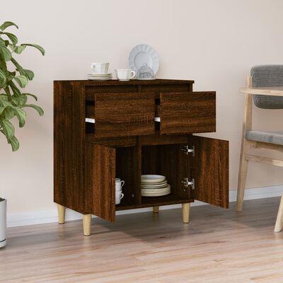 vidaXL Sideboard Brown Oak 60x35x70 cm Engineered Wood