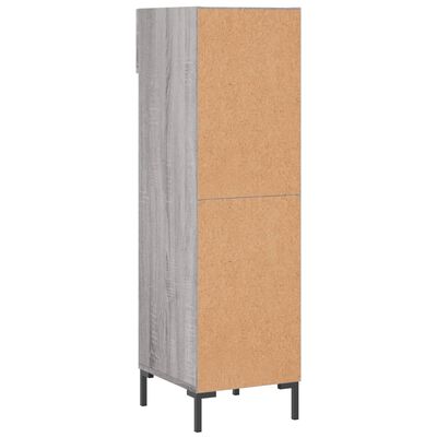 vidaXL Shoe Cabinet Grey Sonoma 30x35x105 cm Engineered Wood