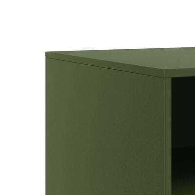 vidaXL TV Cabinet Olive Green 67x39x44 cm Steel