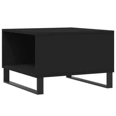 vidaXL Coffee Table Black 55x55x36.5 cm Engineered Wood