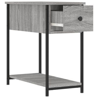 vidaXL Bedside Cabinet Grey Sonoma 30x60x60 cm Engineered Wood