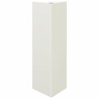 vidaXL Garden Planter White Triangular 30x26x75 cm Steel