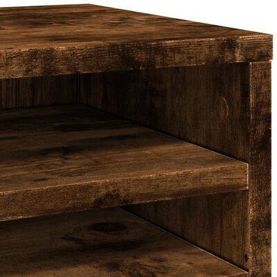 vidaXL Desk Organiser Smoked Oak 36x26x29.5 cm Engineered wood