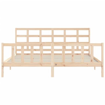 vidaXL Bed Frame without Mattress Solid Wood Pine