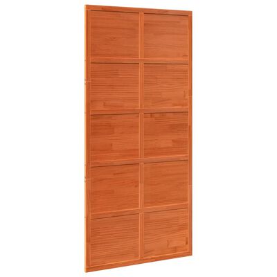 vidaXL Barn Door Wax Brown 100x208 cm Solid Wood Pine